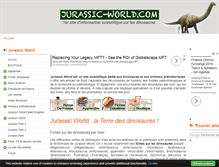 Tablet Screenshot of jurassic-world.com